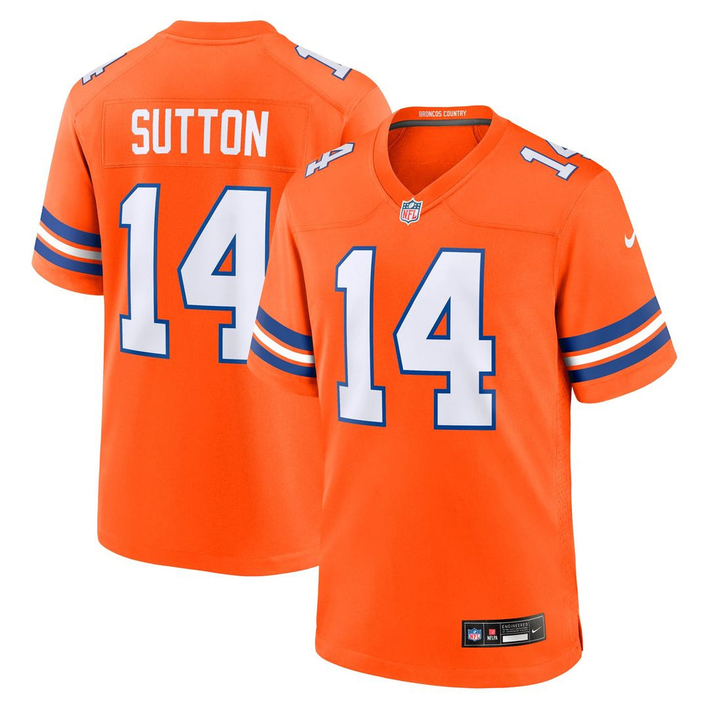 Denver Broncos Courtland Sutton Nike Orange Alternate Game Jersey product image 1, provided for visual reference and product