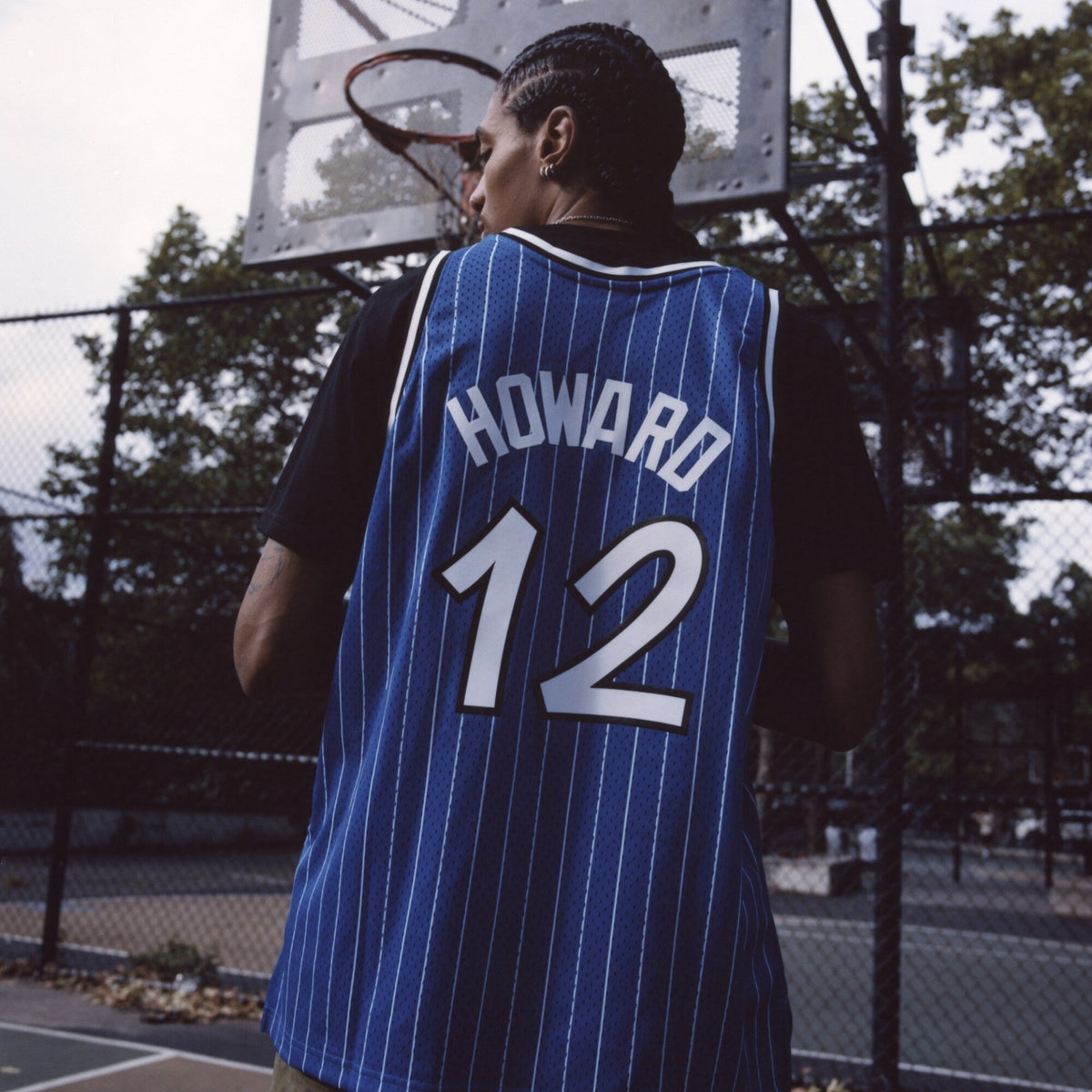 Dwight Howard Blue Orlando Magic 2004/05 Hardwood Classics Hall of Fame Swingman Jersey product image 11, provided for