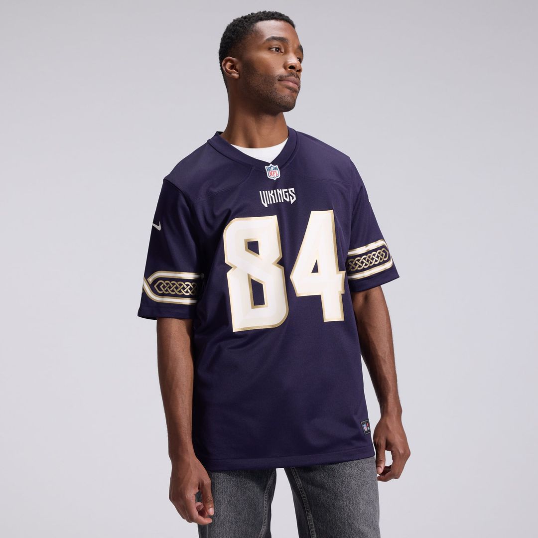Minnesota Vikings Randy Moss Nike Purple 2026 Rivalries Collection Game Jersey product image 2, provided for visual