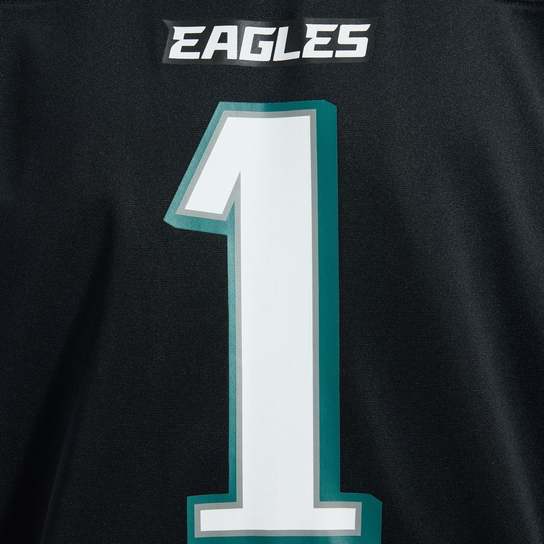 Philadelphia Eagles Jalen Hurts Nike Black Alternate Game Jersey product image 11, provided for visual reference and product
