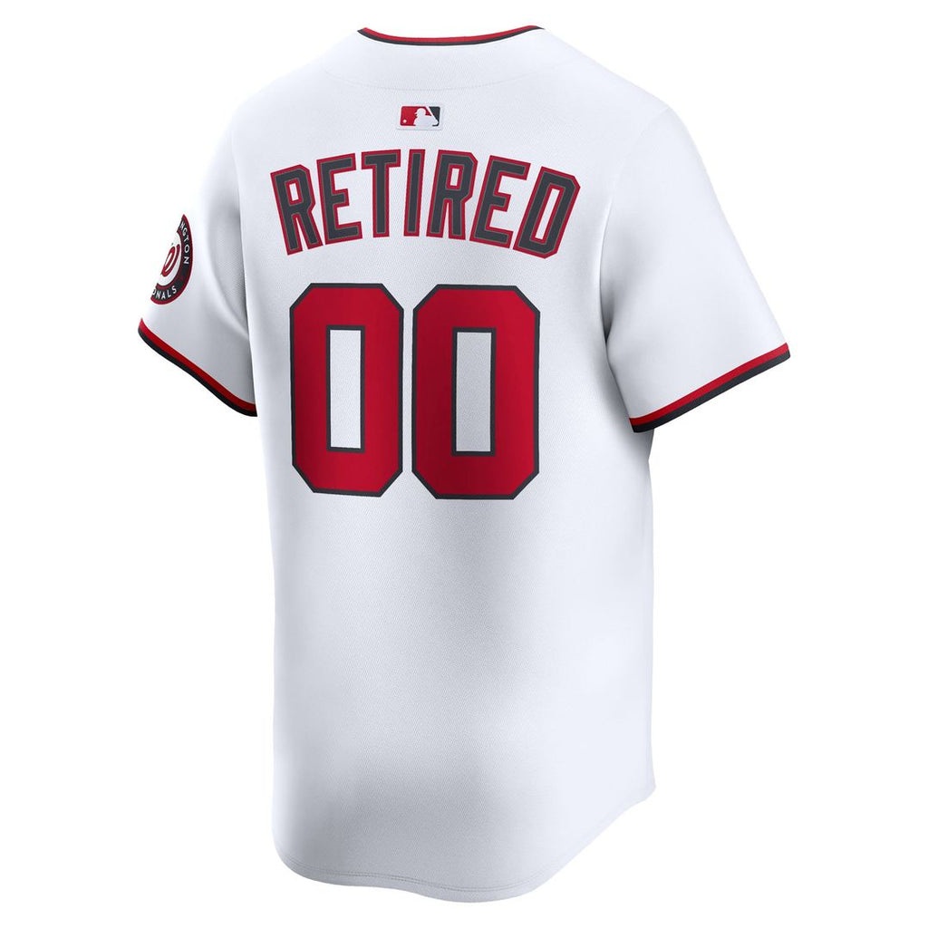 Washington Nationals Nike White Home Limited Pick-A-Player Retired Roster Jersey product image 3, provided for visual