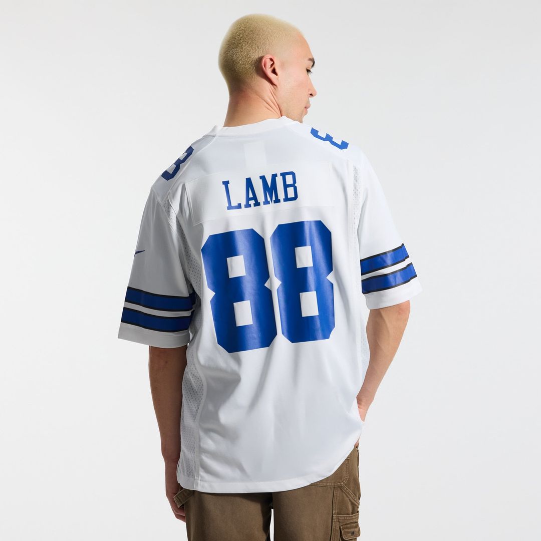 Dallas Cowboys CeeDee Lamb Nike White Game Team Jersey product image 14, provided for visual reference and product detail