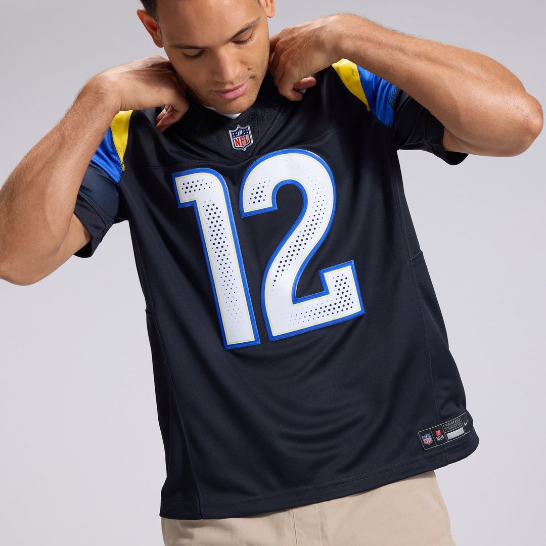 Los Angeles Rams Puka Nacua Nike Dark Blue Rivalries Collection Stitched Limited Jersey product image 9, provided for visual