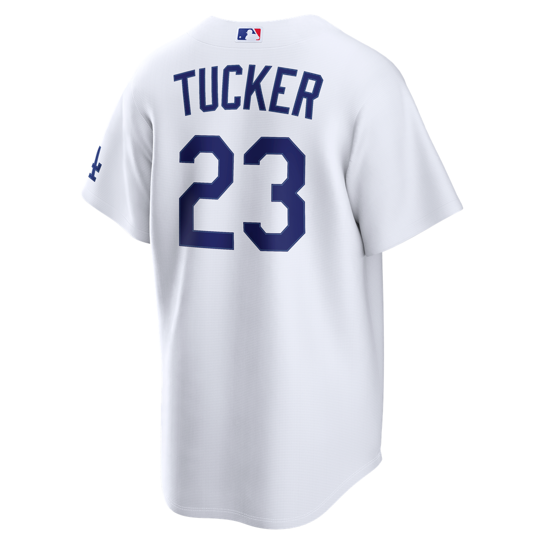 Los Angeles Dodgers Kyle Tucker Nike White Home Stadium Jersey product image 3, provided for visual reference and product