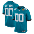 Jacksonville Jaguars Nike Teal Custom Game Jersey product image 1, provided for visual reference and product detail review