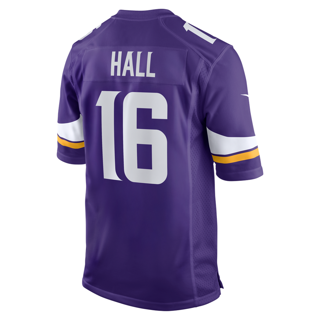Minnesota Vikings Jaren Hall Nike Purple Game Jersey product image 3, provided for visual reference and product detail review