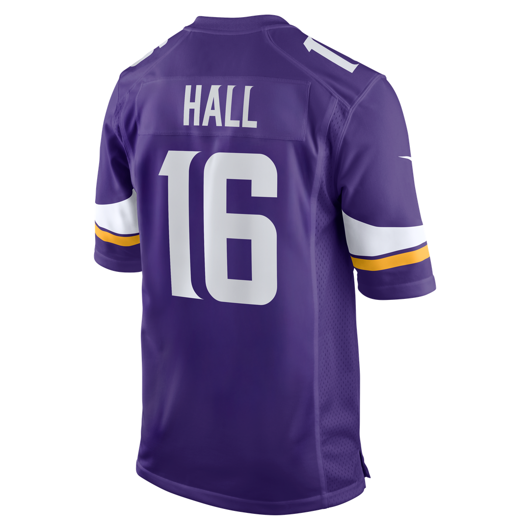 Minnesota Vikings Jaren Hall Nike Purple Game Jersey product image 3, provided for visual reference and product detail review
