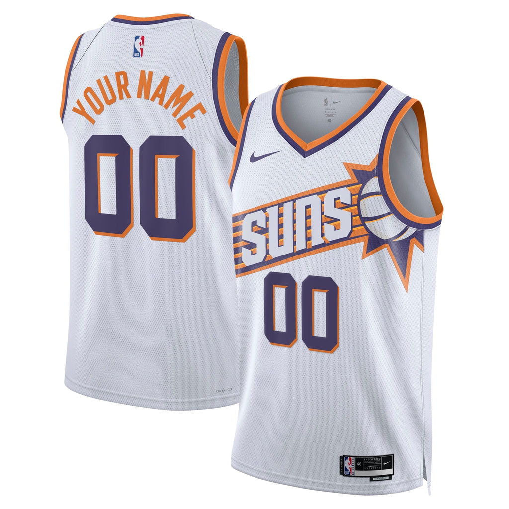Phoenix Suns Nike Association Swingman Jersey - Custom - Unisex product image 1, provided for visual reference and product