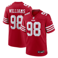 San Francisco 49ers Mykel Williams Nike Scarlet Game Player Jersey product image 1, provided for visual reference and