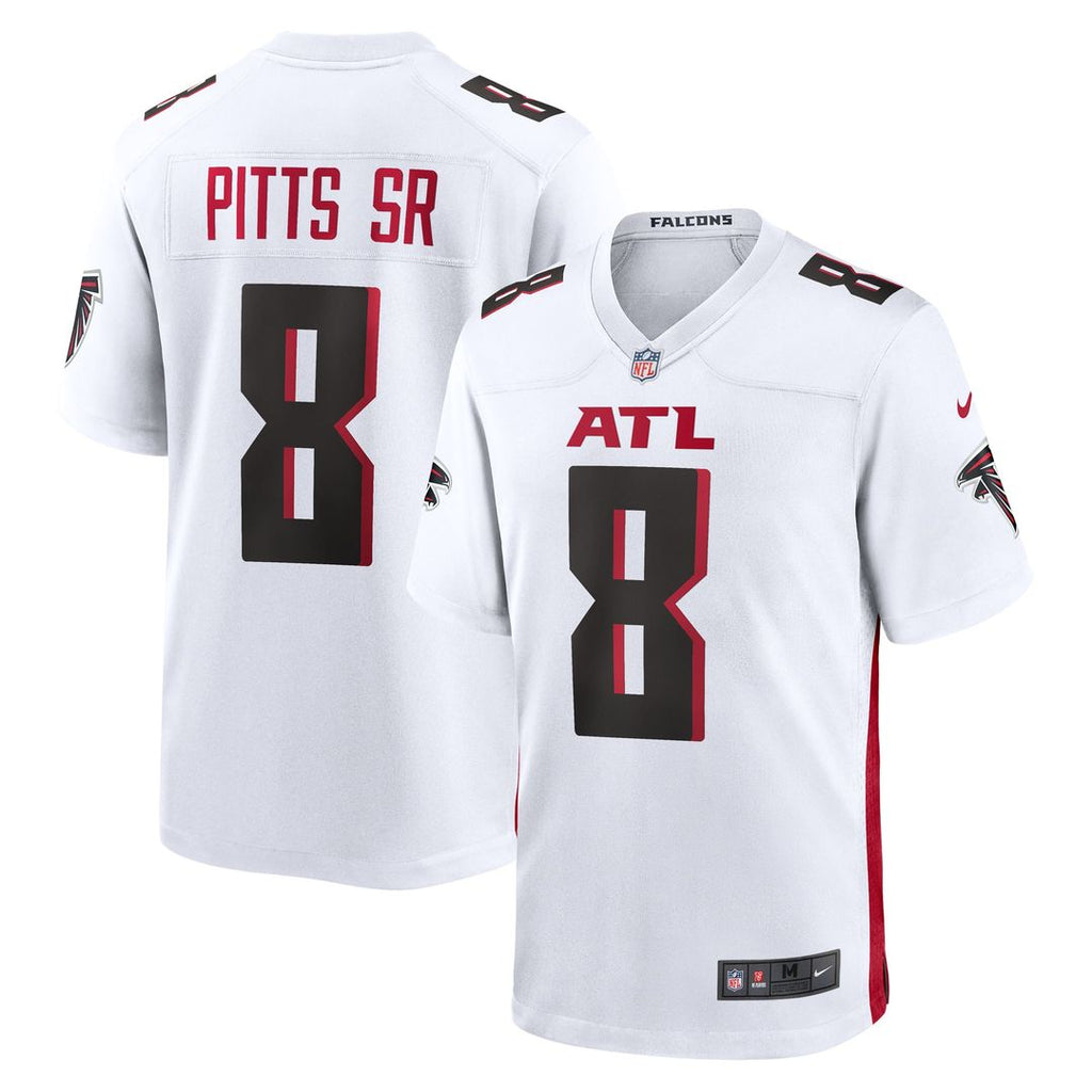 Atlanta Falcons Kyle Pitts Sr. Nike White White Game Jersey product image 1, provided for visual reference and product
