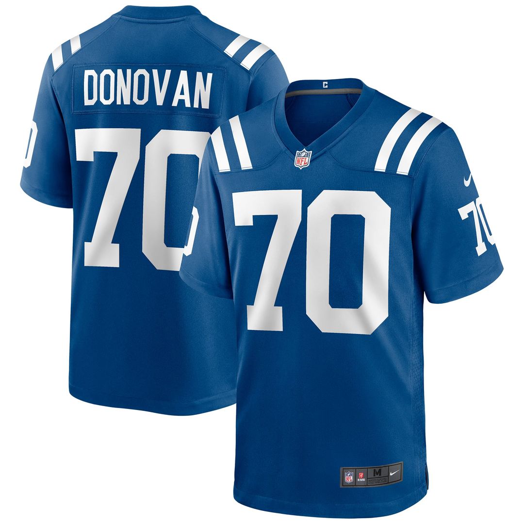 Indianapolis Colts Art Donovan Nike Royal Game Retired Player Jersey product image 1, provided for visual reference and