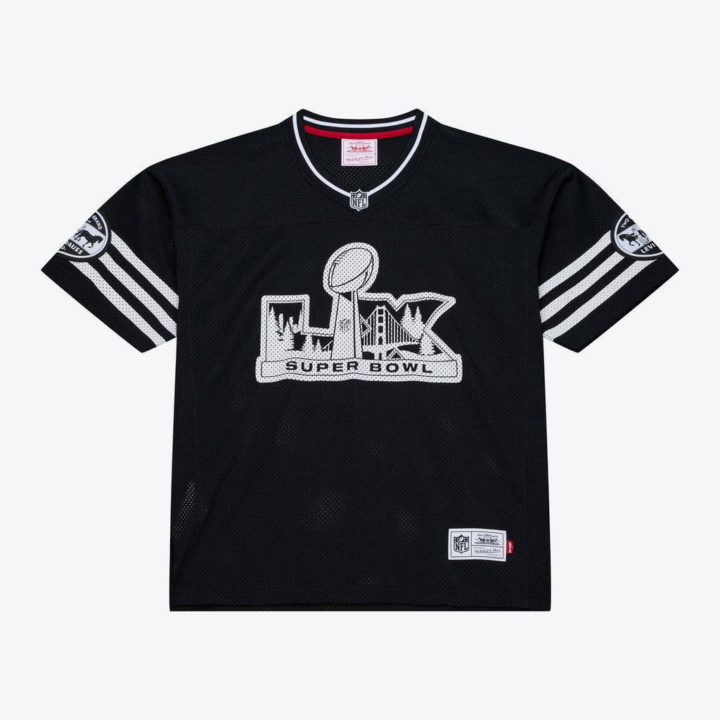 Unisex Super Bowl LX Mitchell & Ness x Levi's Black Legacy Jersey product image 1, provided for visual reference and product