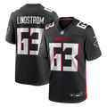 Atlanta Falcons Chris Lindstrom Nike Black Game Jersey product image 1, provided for visual reference and product detail