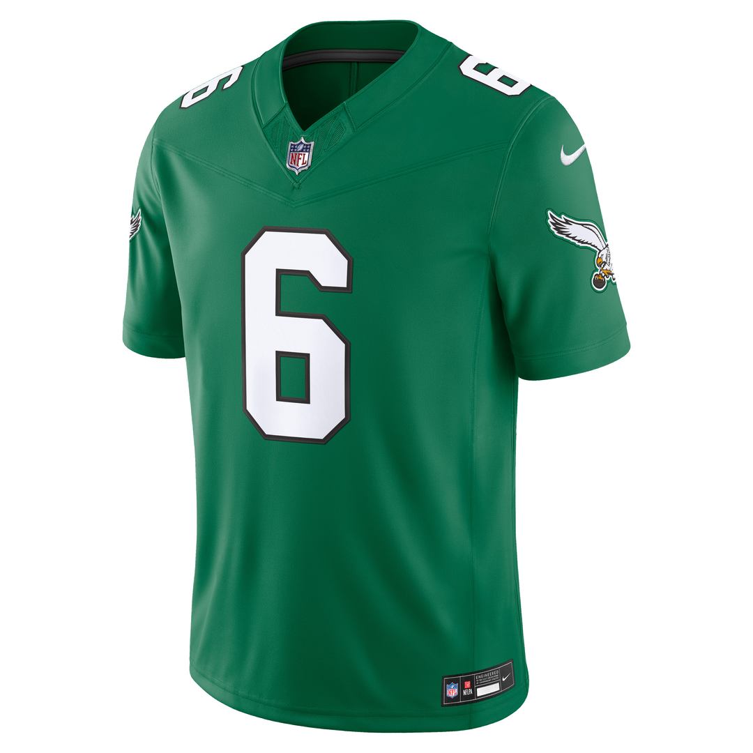 Philadelphia Eagles DeVonta Smith Nike Kelly Green Alternate Vapor F.U.S.E. Stitched Limited Jersey product image 5,