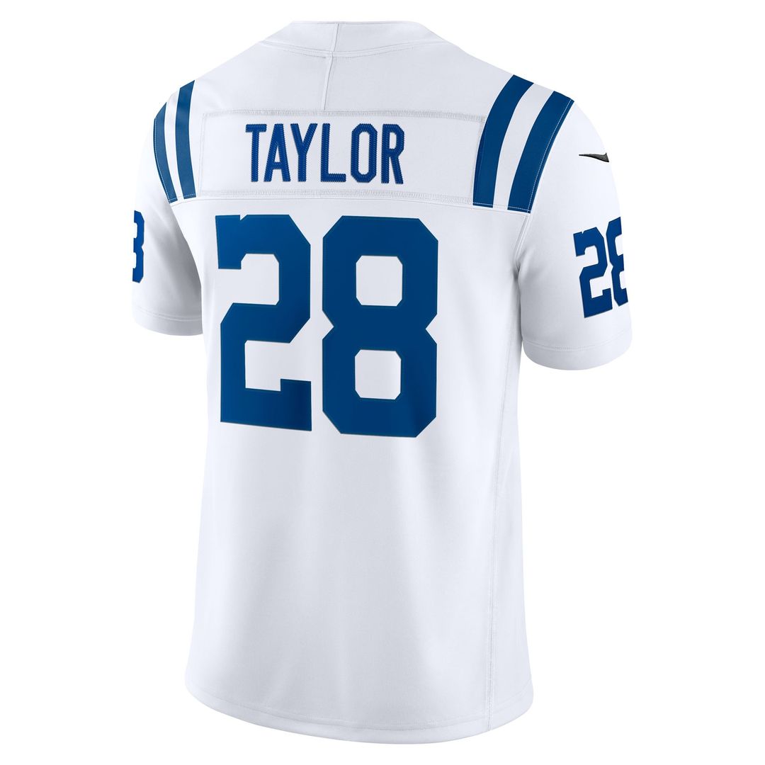 Indianapolis Colts Jonathan Taylor Nike White Vapor F.U.S.E. Stitched Limited Jersey product image 6, provided for visual