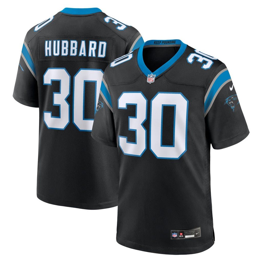 Carolina Panthers Chuba Hubbard Nike Black Team Game Jersey product image 7, provided for visual reference and product
