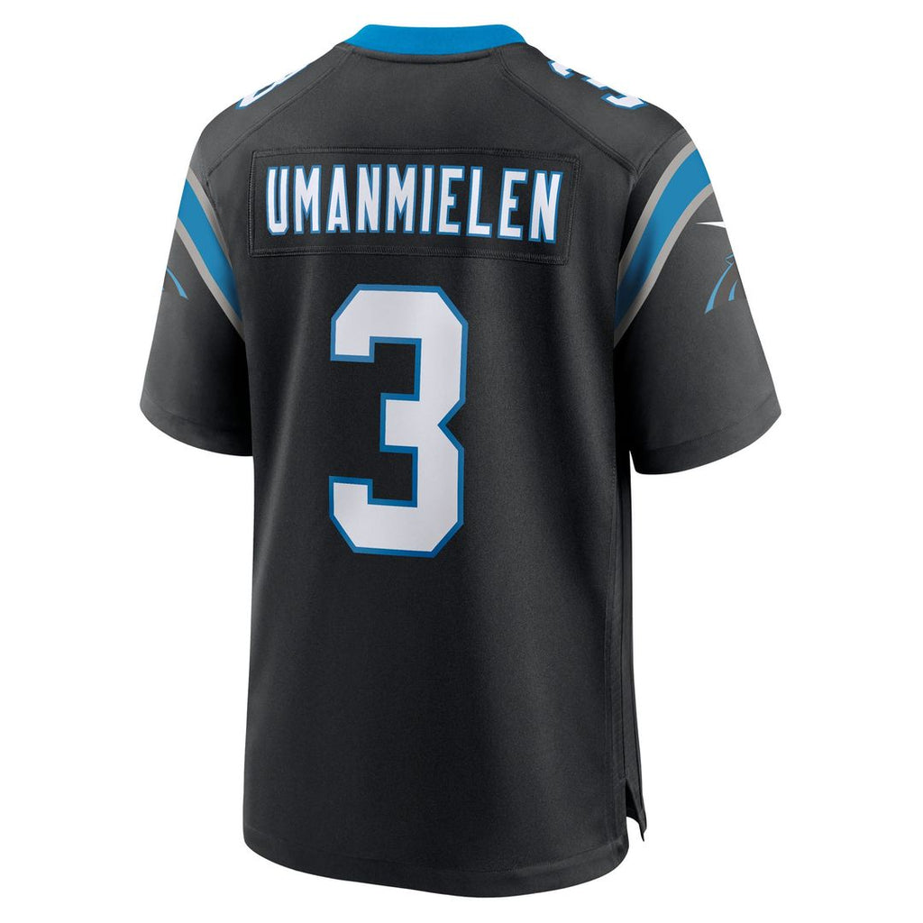 Carolina Panthers Princely Umanmielen Nike Black Team Game Jersey product image 3, provided for visual reference and product