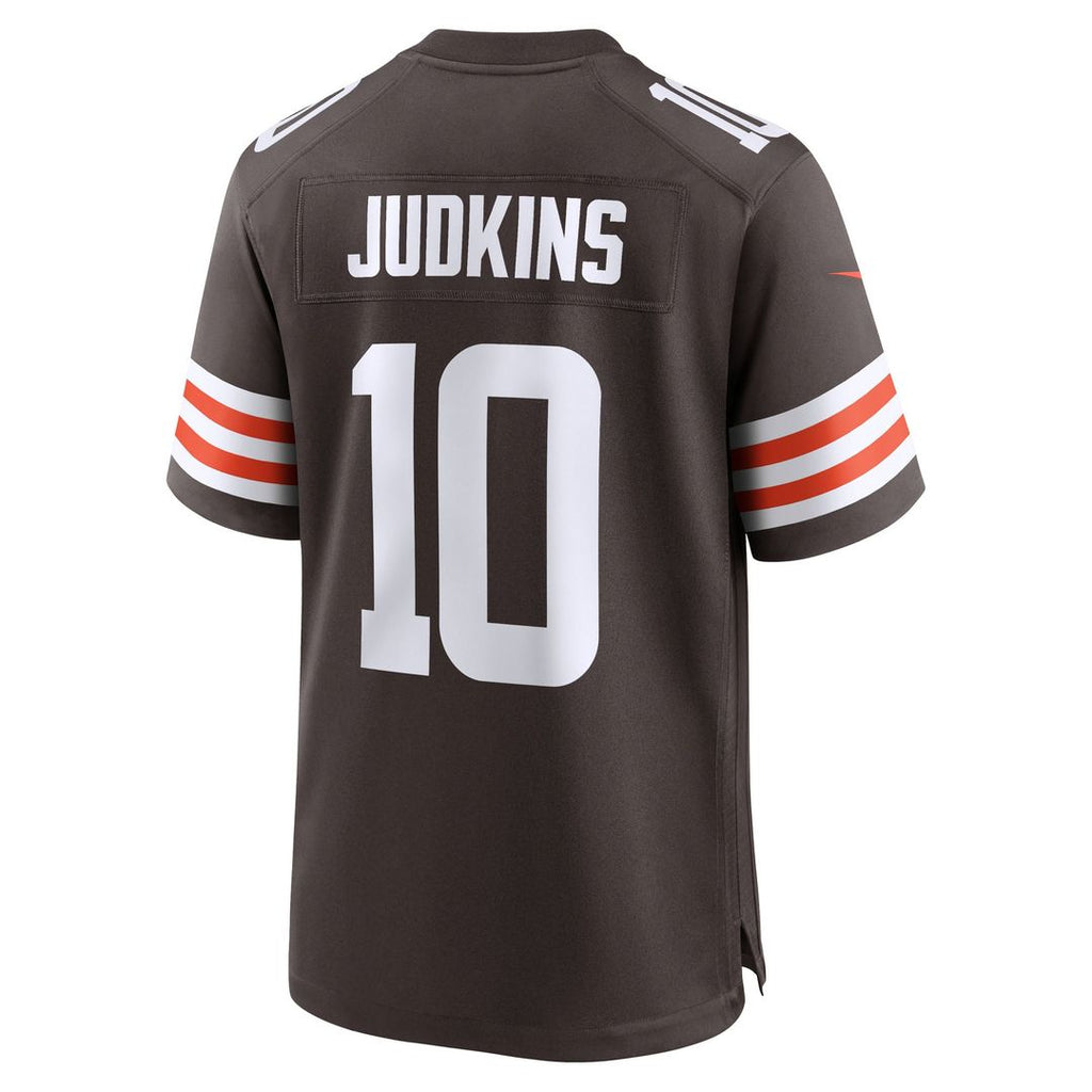 Cleveland Browns Quinshon Judkins Nike Brown 2025 NFL Draft Game Jersey product image 3, provided for visual reference and