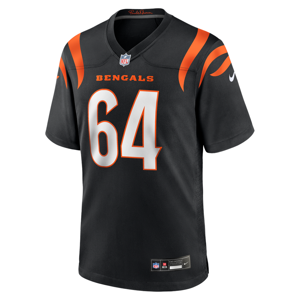 Cincinnati Bengals Ted Karras Nike Black Game Player Jersey product image 2, provided for visual reference and product