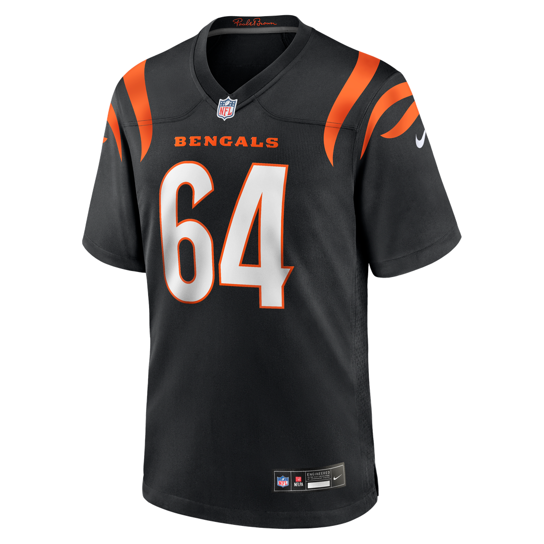 Cincinnati Bengals Ted Karras Nike Black Game Player Jersey product image 2, provided for visual reference and product
