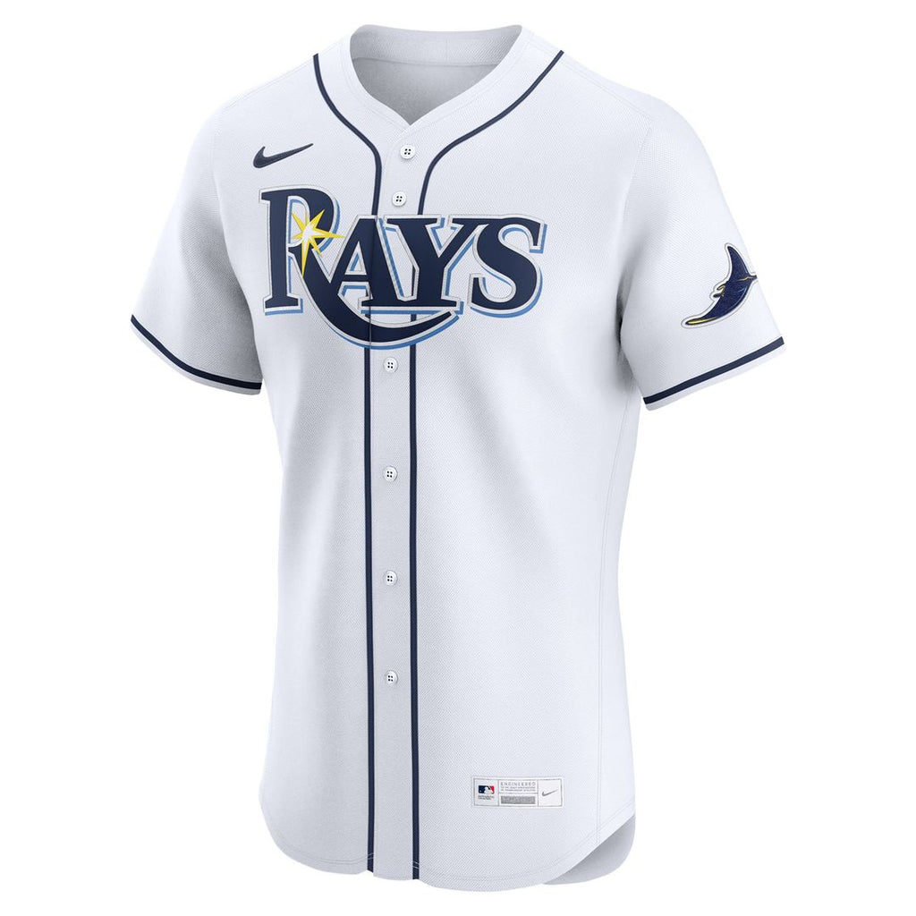 Tampa Bay Rays Nike White Home Elite Jersey product image 2, provided for visual reference and product detail review