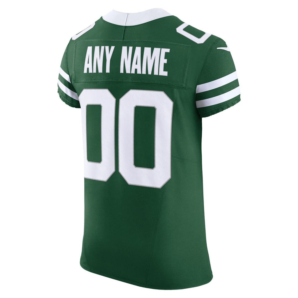 New York Jets Nike Legacy Black Alternate Vapor F.U.S.E. Elite Custom Jersey product image 9, provided for visual reference