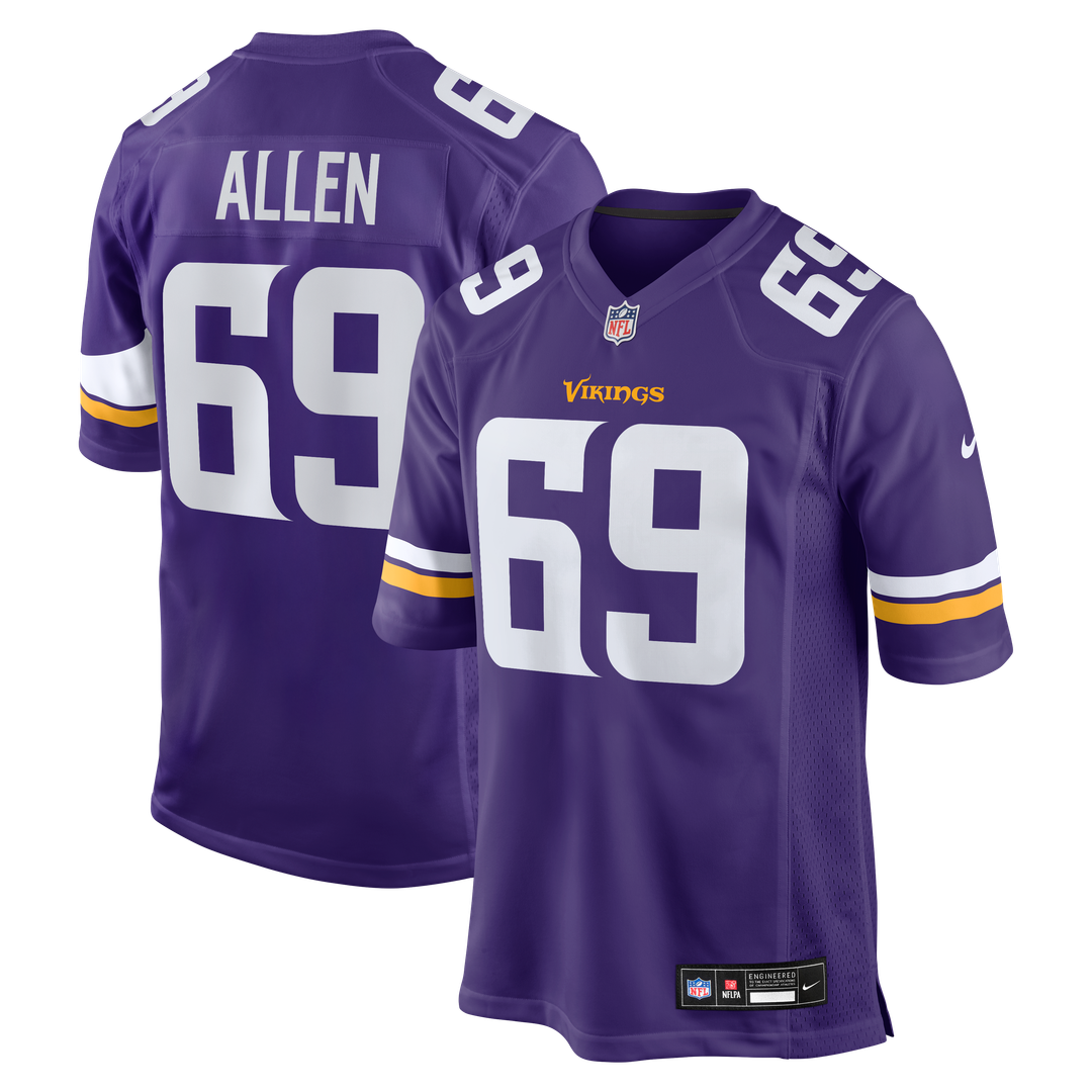 Minnesota Vikings Jared Allen Nike Purple Retired Player Game Jersey product image 1, provided for visual reference and
