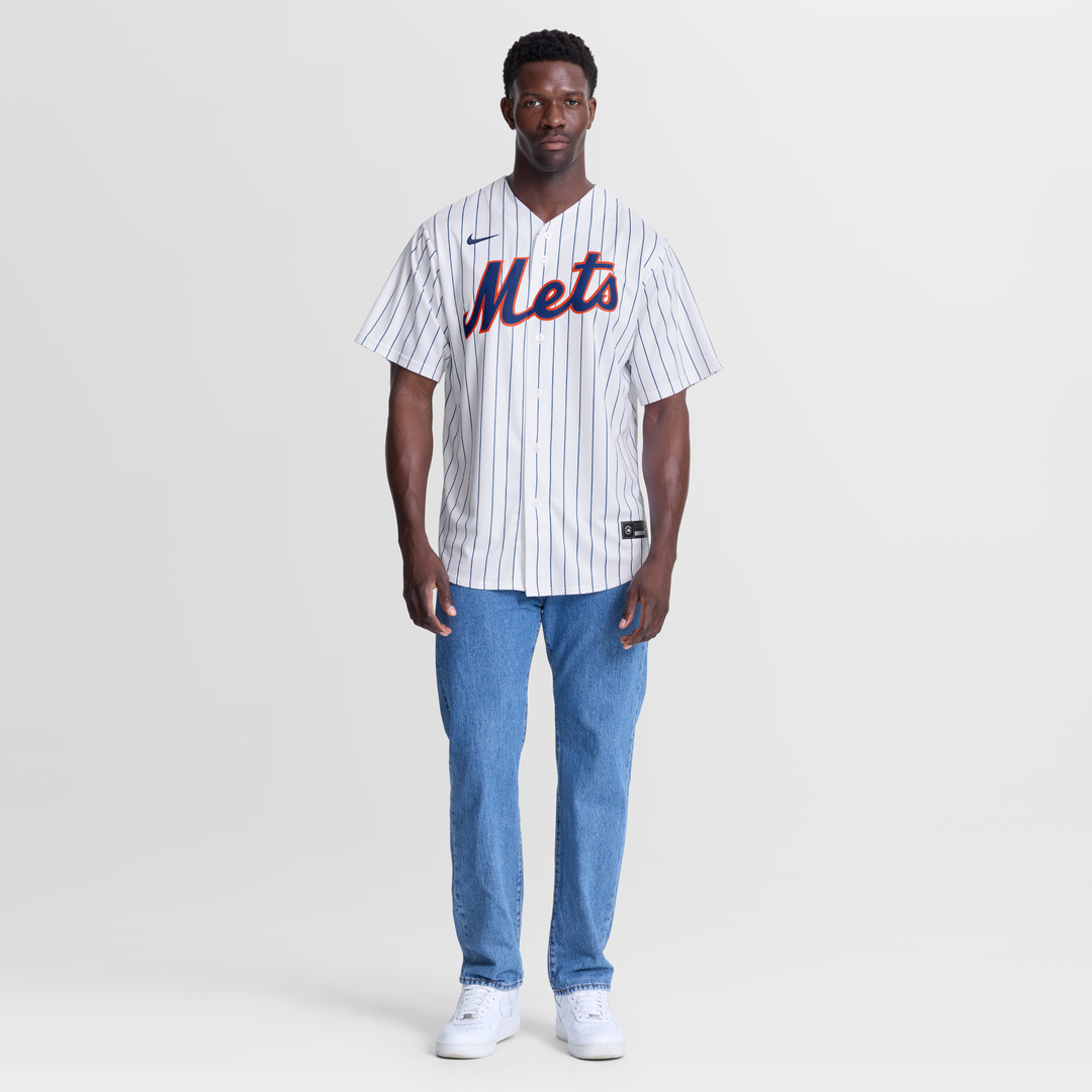 New York Mets Francisco Lindor Nike White Home Replica Jersey product image 4, provided for visual reference and product