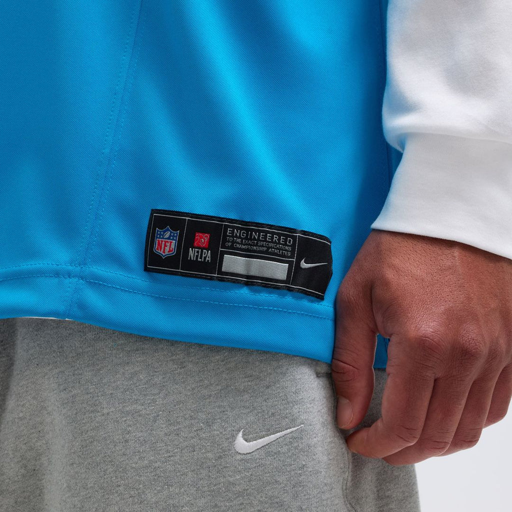 Carolina Panthers Jaycee Horn Nike Blue Vapor F.U.S.E. Limited Jersey product image 9, provided for visual reference and