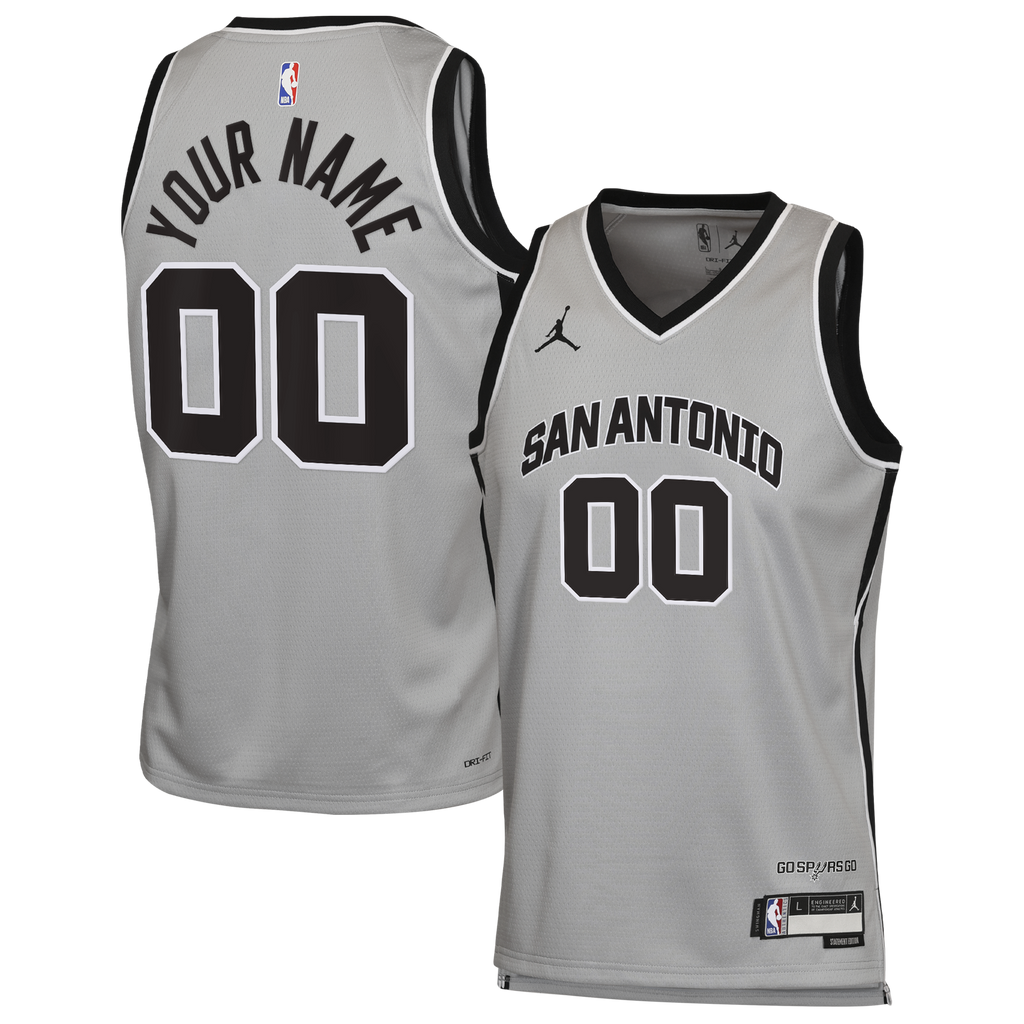 San Antonio Spurs Jordan Statement Jersey - Custom - Unisex product image 1, provided for visual reference and product