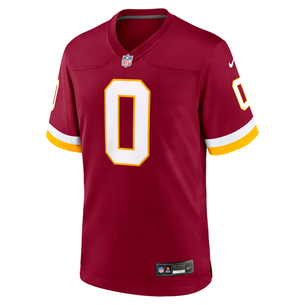 Washington Commanders Mike Sainristil Nike Burgundy Game Jersey product image 2, provided for visual reference and product