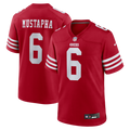 San Francisco 49ers Malik Mustapha Nike Scarlet Game Jersey product image 1, provided for visual reference and product