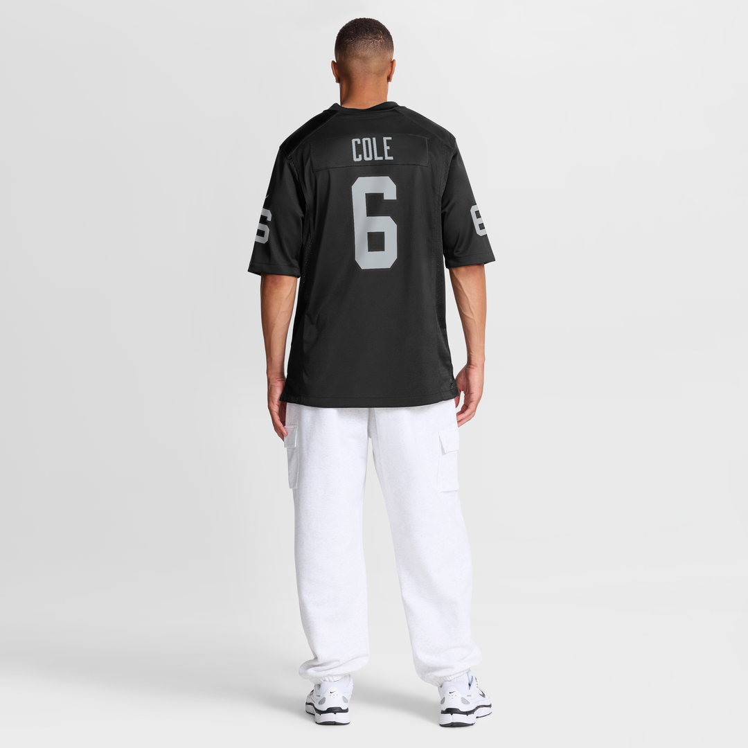 Las Vegas Raiders AJ Cole Nike Black Game Jersey product image 8, provided for visual reference and product detail review