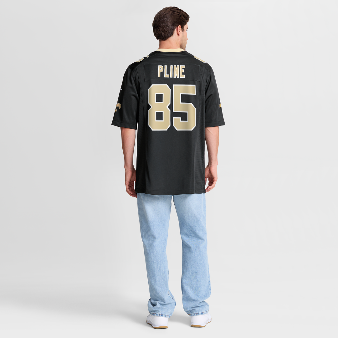 New Orleans Saints Mason Pline Nike Black Team Game Jersey product image 8, provided for visual reference and product detail