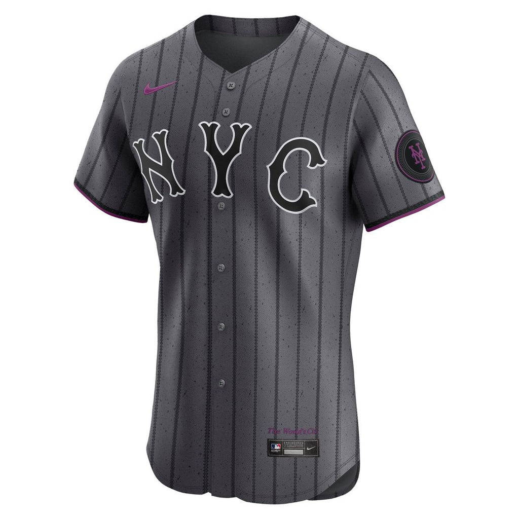 New York Mets Juan Soto Nike Gray City Connect Elite Jersey product image 2, provided for visual reference and product