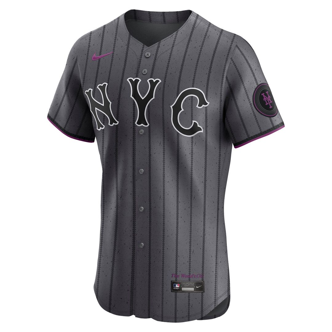 New York Mets Juan Soto Nike Gray City Connect Elite Jersey product image 2, provided for visual reference and product