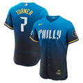 Philadelphia Phillies Trea Turner Nike Navy City Connect Authentic Sponsor Patch Jersey product image 1, provided for visual