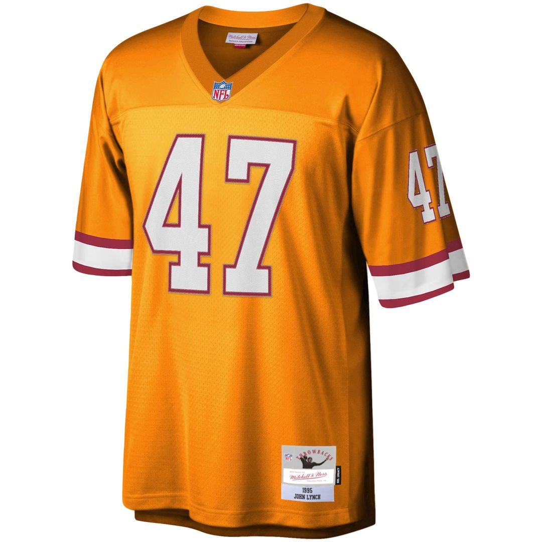 Tampa Bay Buccaneers John Lynch Mitchell & Ness Orange Legacy Replica Jersey product image 2, provided for visual reference