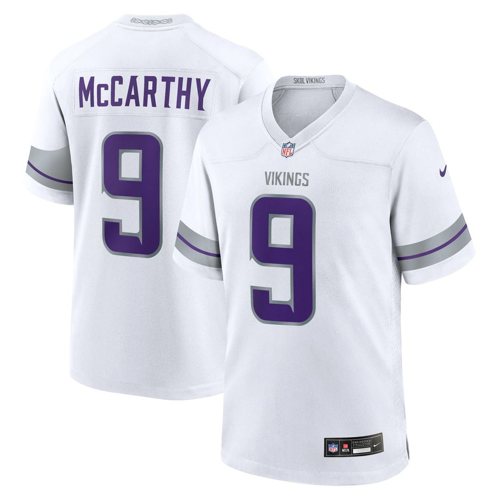 Minnesota Vikings J.J. McCarthy Nike Purple Player Game Jersey product image 21, provided for visual reference and product