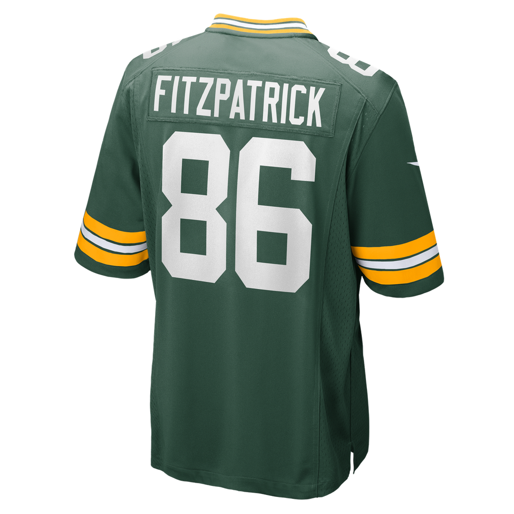 Green Bay Packers John FitzPatrick Nike Green Team Game Jersey product image 3, provided for visual reference and product