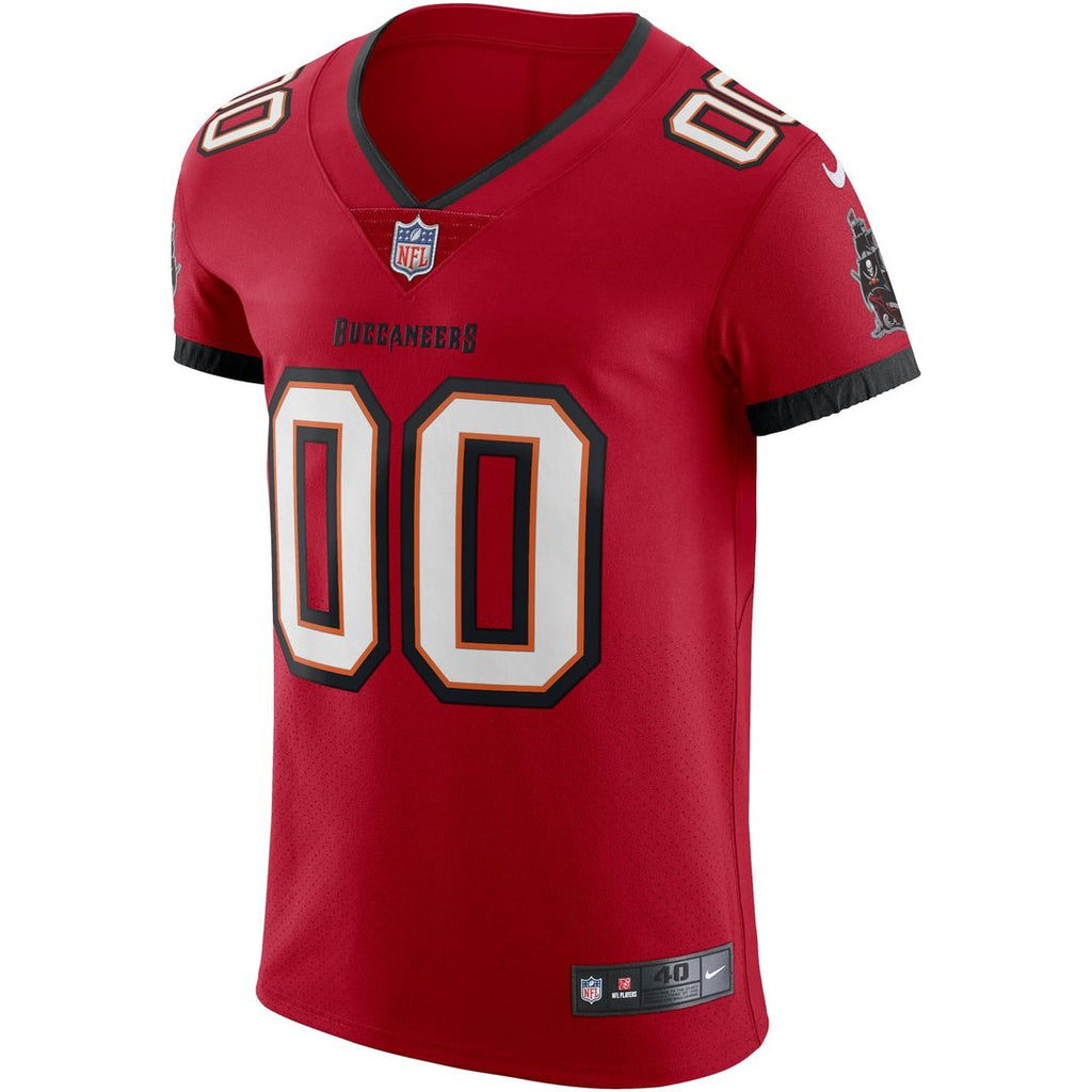 Tampa Bay Buccaneers Nike Red Vapor Elite Custom Jersey product image 2, provided for visual reference and product detail