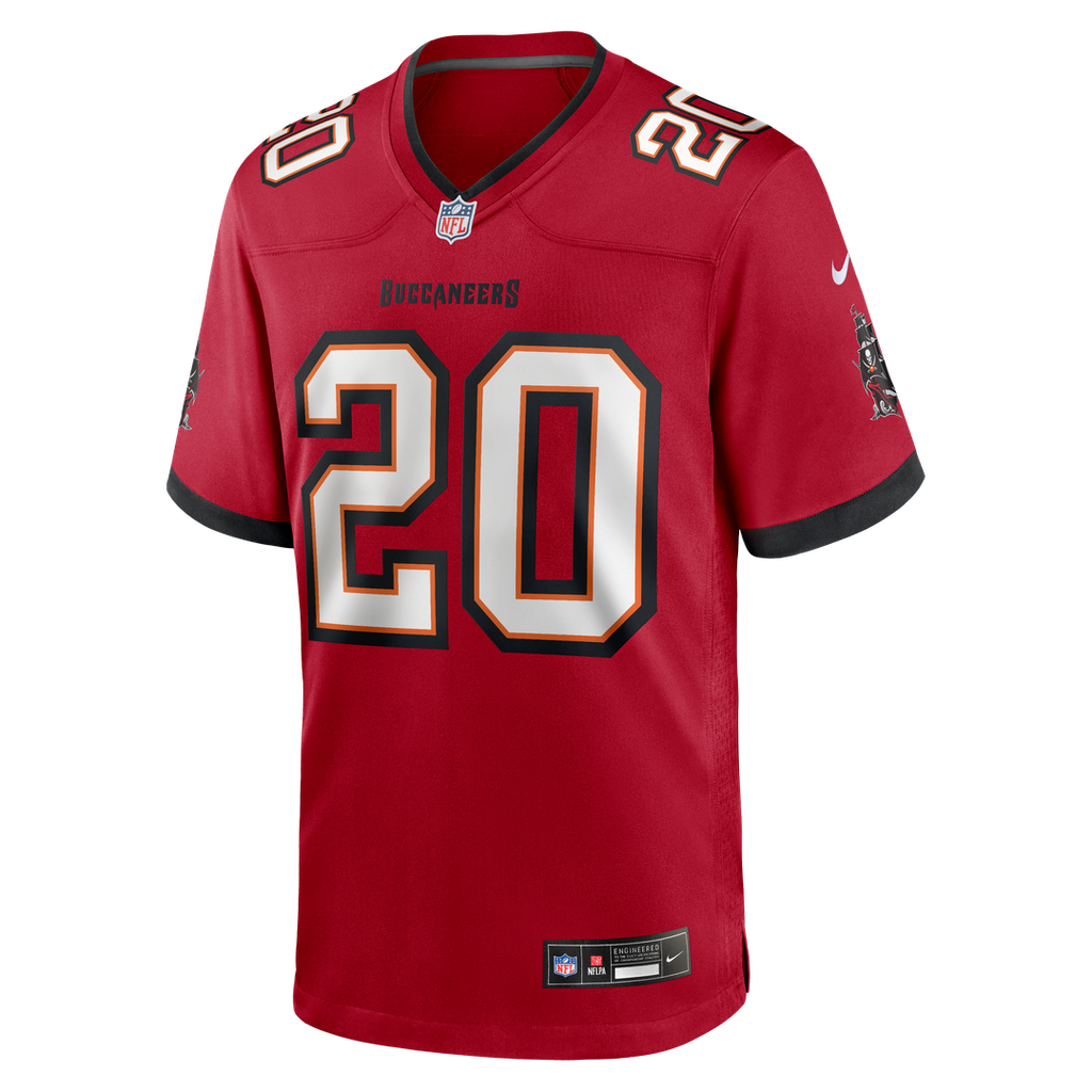 Tampa Bay Buccaneers Ronde Barber Nike Red Game Retired Player Jersey product image 2, provided for visual reference and