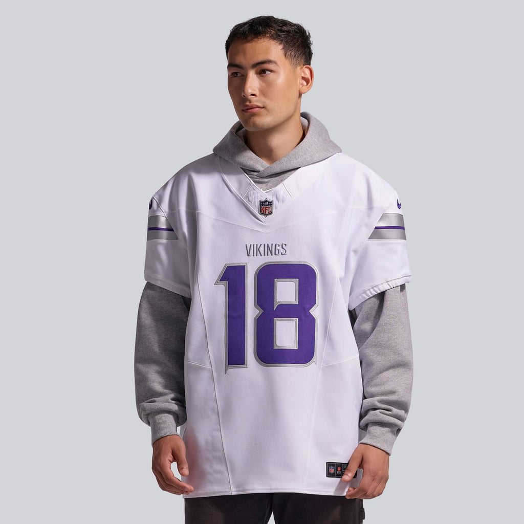 Minnesota Vikings Justin Jefferson Nike White Alternate Vapor F.U.S.E. Elite Player Jersey product image 2, provided for