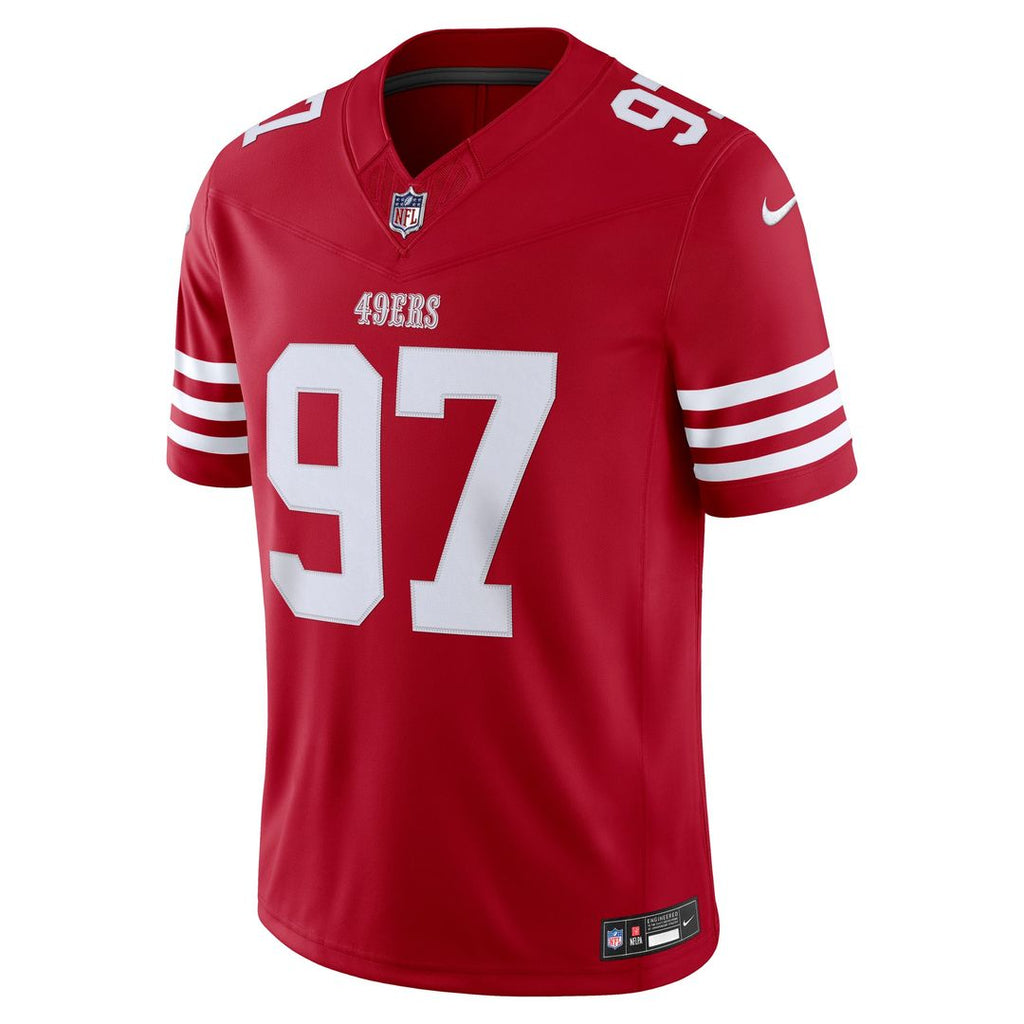 San Francisco 49ers Nick Bosa Nike Scarlet Team Vapor F.U.S.E. Stitched Limited Jersey product image 2, provided for visual