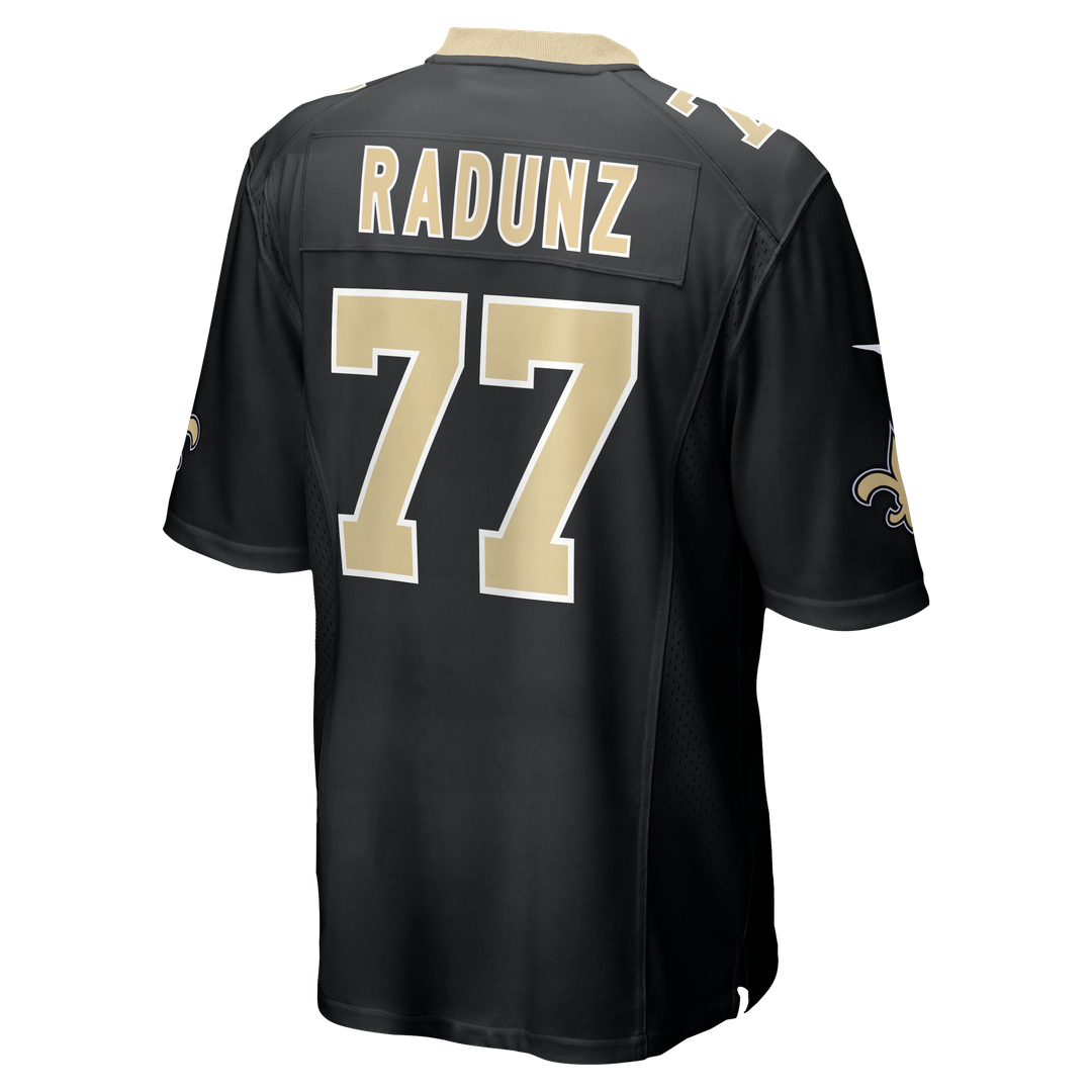 New Orleans Saints Dillon Radunz Nike Black Team Game Jersey product image 3, provided for visual reference and product