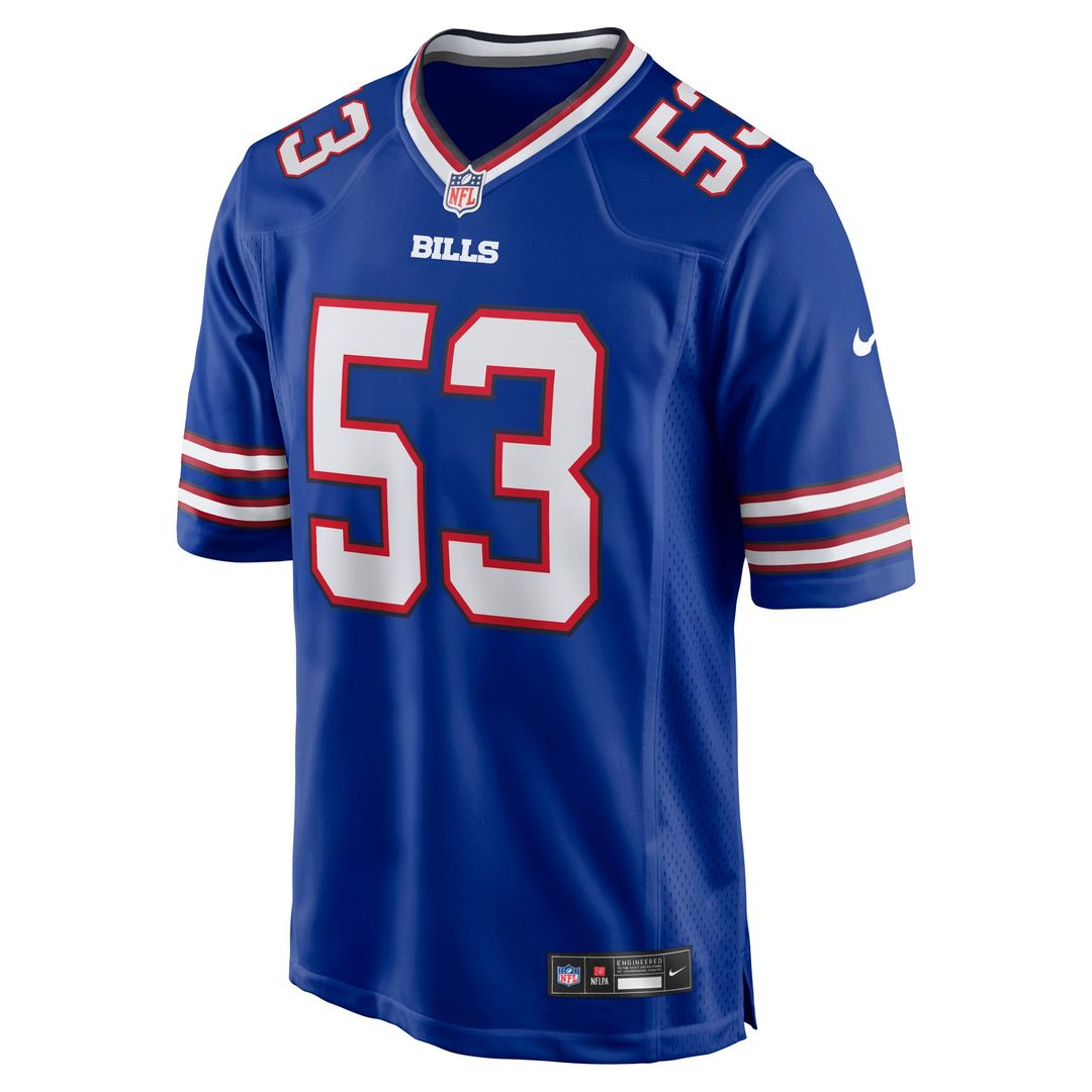 Buffalo Bills Lloyd Cushenberry III Nike Royal Team Game Jersey product image 2, provided for visual reference and product