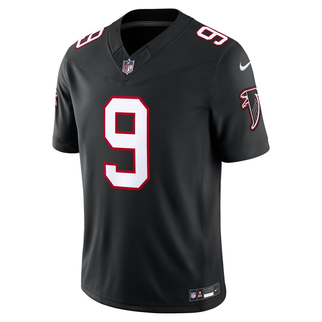 Atlanta Falcons Michael Penix Jr. Nike Black Alternate Throwback Vapor F.U.S.E. Stitched Limited Jersey product image 5,