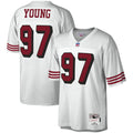 San Francisco 49ers Bryant Young Mitchell & Ness White Legacy Replica Jersey product image 1, provided for visual reference