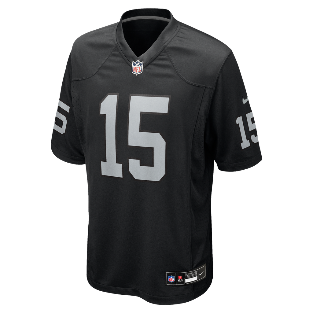 Las Vegas Raiders Fernando Mendoza Nike Black Team Game Jersey product image 7, provided for visual reference and product