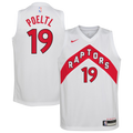 Toronto Raptors Nike Association Edition Swingman Jersey - White - Jakob Poeltl - Youth product image 1, provided for visual